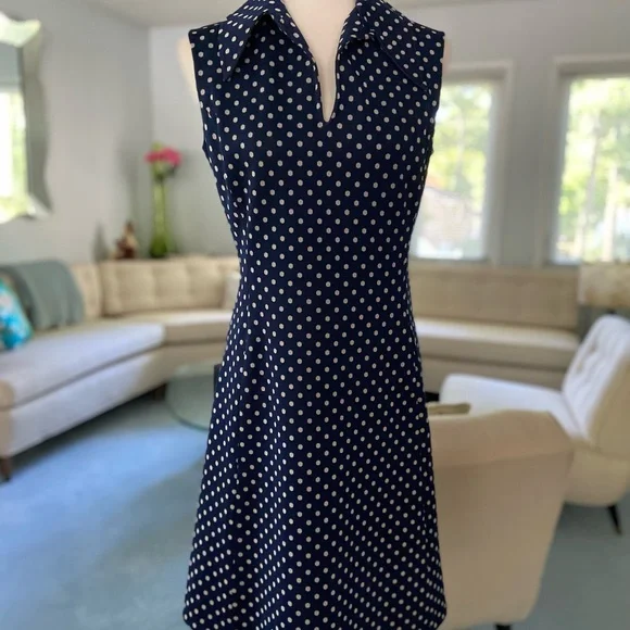 retro navy blue dress J VALENTINE main image 0